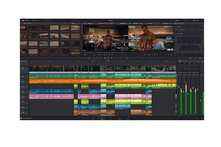 Soft Davinci Resolve - interfaz